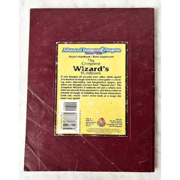 Advanced Dungeons & Dragons The Complete Wizard's Handbook AD & D 2nd Ed 2115 - Picture 2 of 12